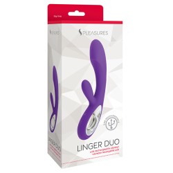 Vibrador Silicona Linger Duo Purple
