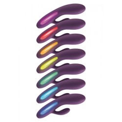 Vibrador LUZ Splendor Morado con estimulador