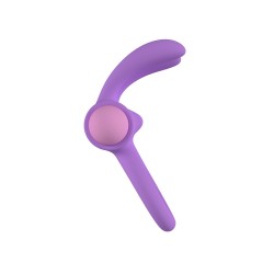 Anillo Vibrador con mando Riny Lila Recargable Silicona