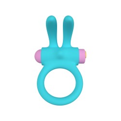 Anillo Vibrador con mando Riny Azul Recargable Silicona