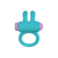 Anillo Vibrador con mando Riny Azul Recargable Silicona