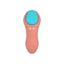 Panty Vibrador Con Mando Recargable Coral