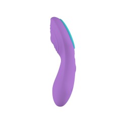 Panty Vibrador Con Mando Recargable Lila