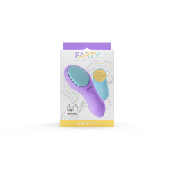 Panty Vibrador Con Mando Recargable Lila