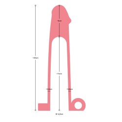 Virgite funda Realística Pene S6 con vibración 21 cm