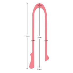 Virgite funda Realística Pene S10 Transparente 17'80 cm