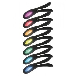 Vibrador LUZ Flare Negro con doble estimulación