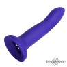 Dildox Silicona Azul Vibrador Talla M 17 cm cambia de color