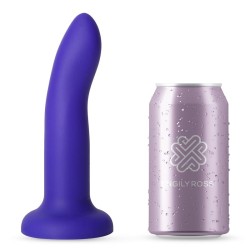 Dildox Silicona Azul Vibrador Talla M 17 cm cambia de color