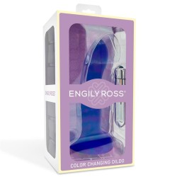 Dildox Silicona Azul Vibrador Talla M 17 cm cambia de color