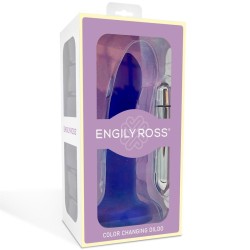 Dildox Silicona Azul Vibrador Talla S 14 cm cambia de color