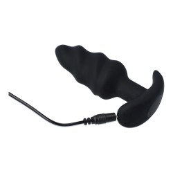 Plug Anal Vibrador con forma torbellino con mando recargable