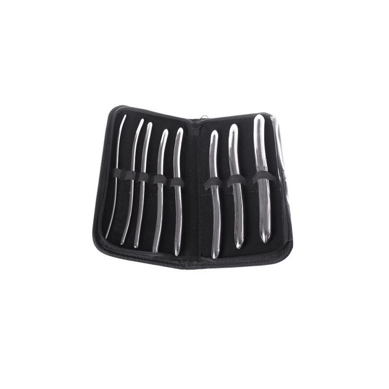 Dildos Uretrales Sound Set Redondeados x 8 Acero Sounding