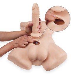 Silexd Torso Apollo L Silicona con dildo 17'70 cm