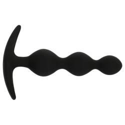 Black Bolas Anales Rupert 10 cm Silicona