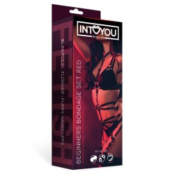 FETISH Kit BDSM Principiantes 3 piezas rojo
