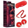 FETISH Kit BDSM Principiantes 3 piezas rojo
