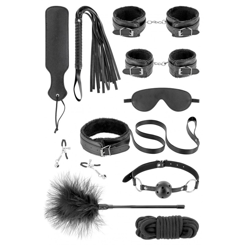 Fetish Kit BDSM 10 piezas negro