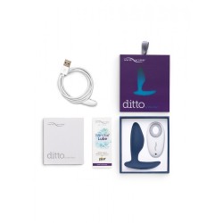 Plug Anal Recargable We-Vibe Ditto Lila Mando y APP Azul