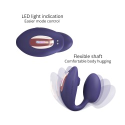 Love Wonderlover Azul Succionador con vibrador y mando