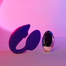 Love Wonderlover Azul Succionador con vibrador y mando