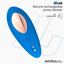 Intoyou Vibrador de Braguita con APP Azul