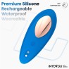 Intoyou Vibrador de Braguita con APP Azul