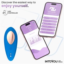 Intoyou Vibrador de Braguita con APP Azul