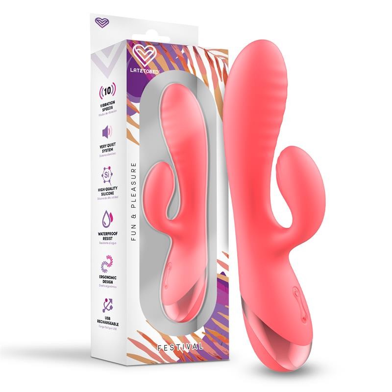 Festival Vibrador Silicona Recargable Almor USB
