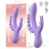 Vibrador Triple Lindsey Silicona Líquida Recargable