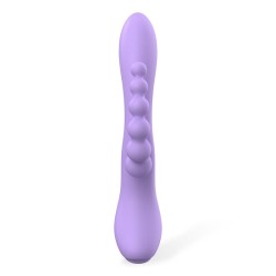Vibrador Triple Lindsey Silicona Líquida Recargable