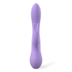 Vibrador Triple Lindsey Silicona Líquida Recargable
