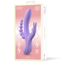 Vibrador Triple Lindsey Silicona Líquida Recargable