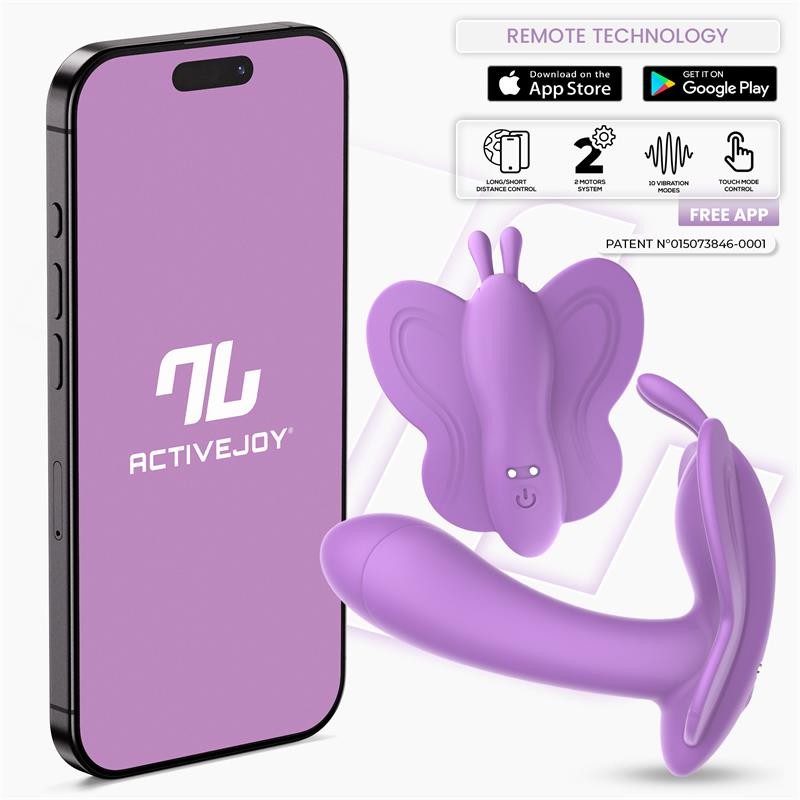 Vibrador Mariposa Wingy con APP Lavanda