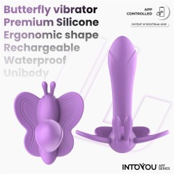 Vibrador Mariposa Wingy con APP Lavanda