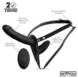 Intoyou Arnés doble Jordan Silicona Recargable y mando