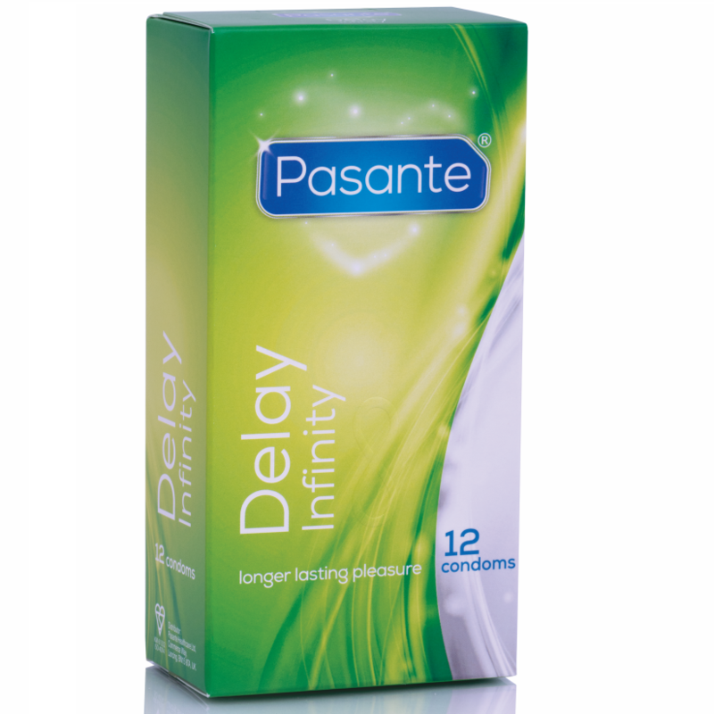 Preservativos Pasante Delay Infinity Retardante 12 unidades