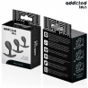 Addict Set 3 mini plugs redondeados Silicona Negros