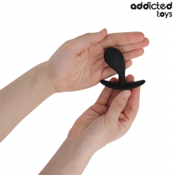 Addict Set 3 mini plugs redondeados Silicona Negros