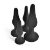 VSC Kit x 4 Plugs Anal Silicona Negros
