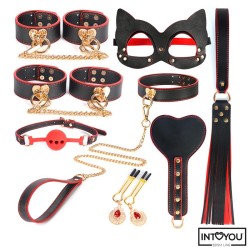Into You Kit 8 piezas BDSM Rojo y Negro