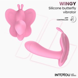 Vibrador Mariposa Wingy con APP Rosa