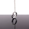 Anillo Acero con cadena y bola anal 5'5 cm x 5'5 cm