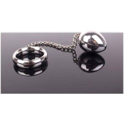 Anillo Acero con cadena y...