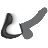 Vibrador Anal con Anillo Black con mando Silicona