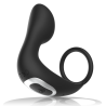 Vibrador Anal con Anillo Black con mando Silicona