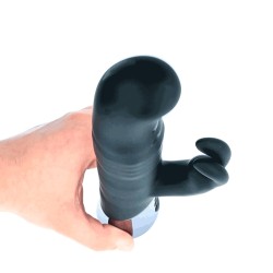 Virgite Beveren Vibrador Rotador Silicona Recargable Negro