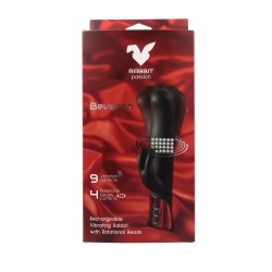 Virgite Beveren Vibrador Rotador Silicona Recargable Negro