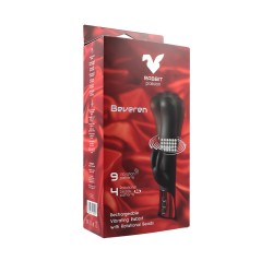 Virgite Beveren Vibrador Rotador Silicona Recargable Negro