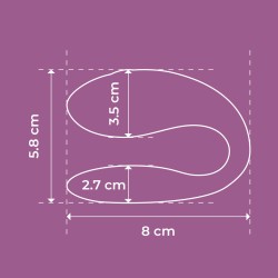 Virgite Vibrador Parejas E12 Rosa Silicona Recargable con mando